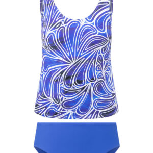Susa, "Blue Splash" Post Mastectomy Tankini